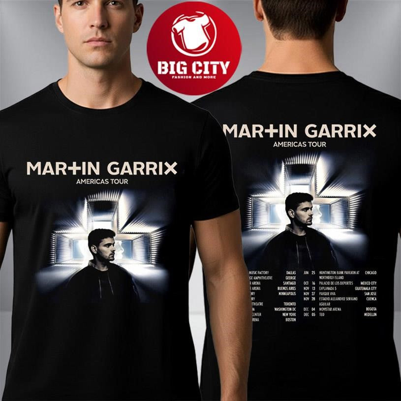 Martin Garrix Americas Tour North and South America 2026 Schedule Tour Dates Two Sided Shirt - T-Shirt, Sweatshirt, Hoodie