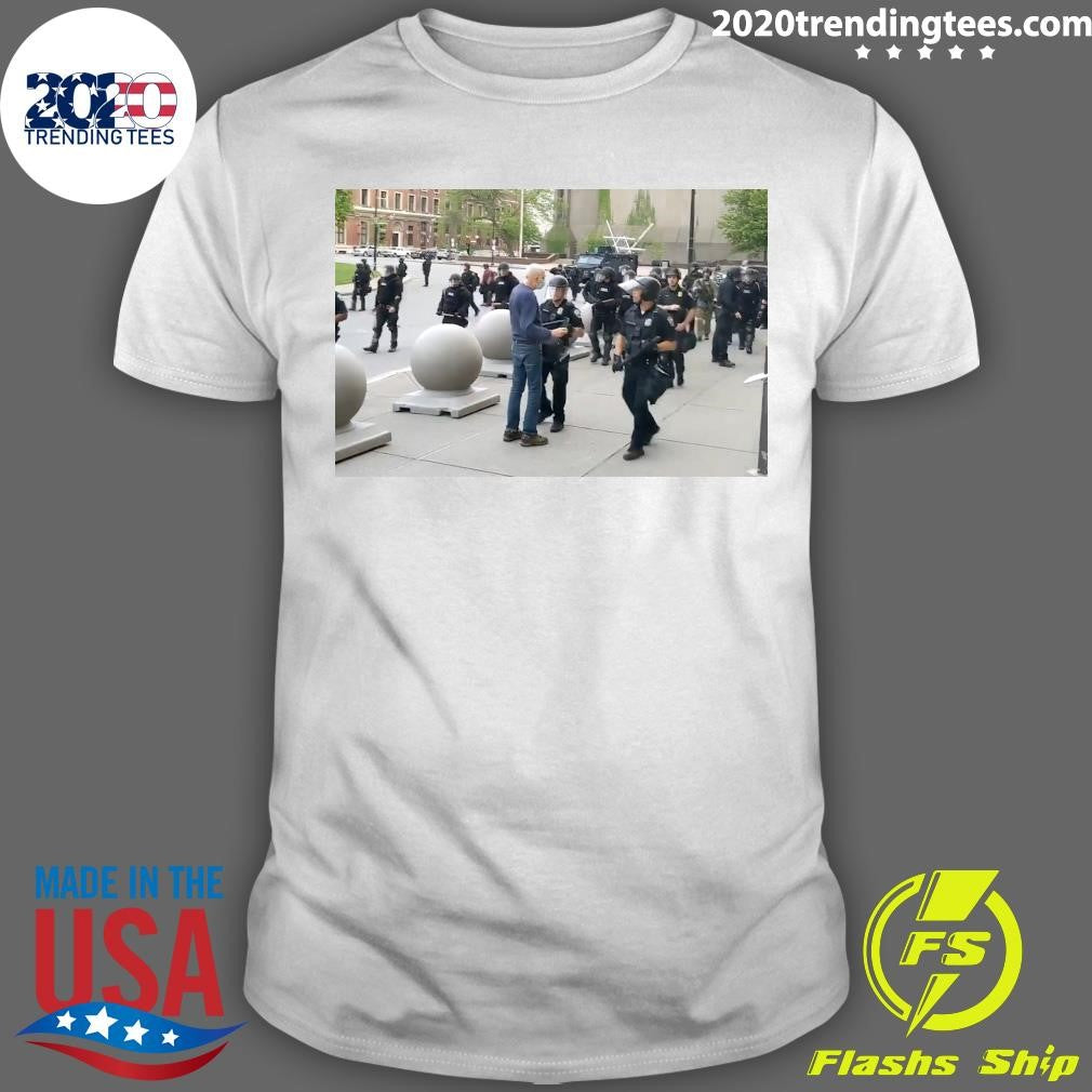Martin Gugino Activist Shoved by Buffalo Police at 2020 Protest Dies Shirt Unisex T-shirt, Sweatshirt, Hoodie, Long Sleeve Tee - T-Shirt, Sweatshirt, Hoodie