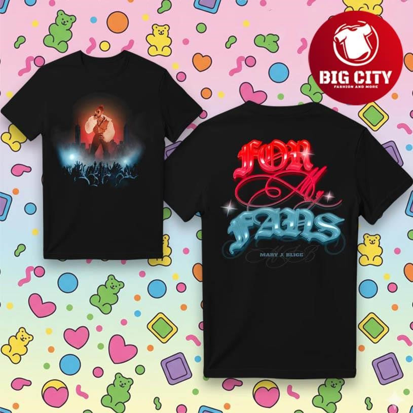 Mary J Blige Crowd 2025 Two Sided Shirt Unisex T-shirt, Sweatshirt, Hoodie, Long Sleeve Tee - T-Shirt, Sweatshirt, Hoodie