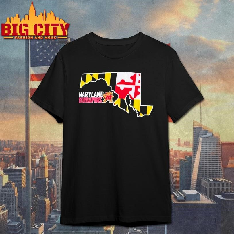 Official Maryland Terrapins Champion State Shape Shirt Unisex T-shirt, Sweatshirt, Hoodie, Long Sleeve Tee - T-Shirt, Sweatshirt, Hoodie