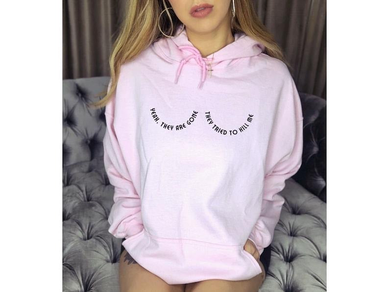 Mastectomy Breast Cancer Survivor Care Package Funny Cancer Warrior Yeah They Are Gone They Tried Kll Me T-Shirts, Hoodie, Sweatshirt - T-Shirt, Sweatshirt, Hoodie