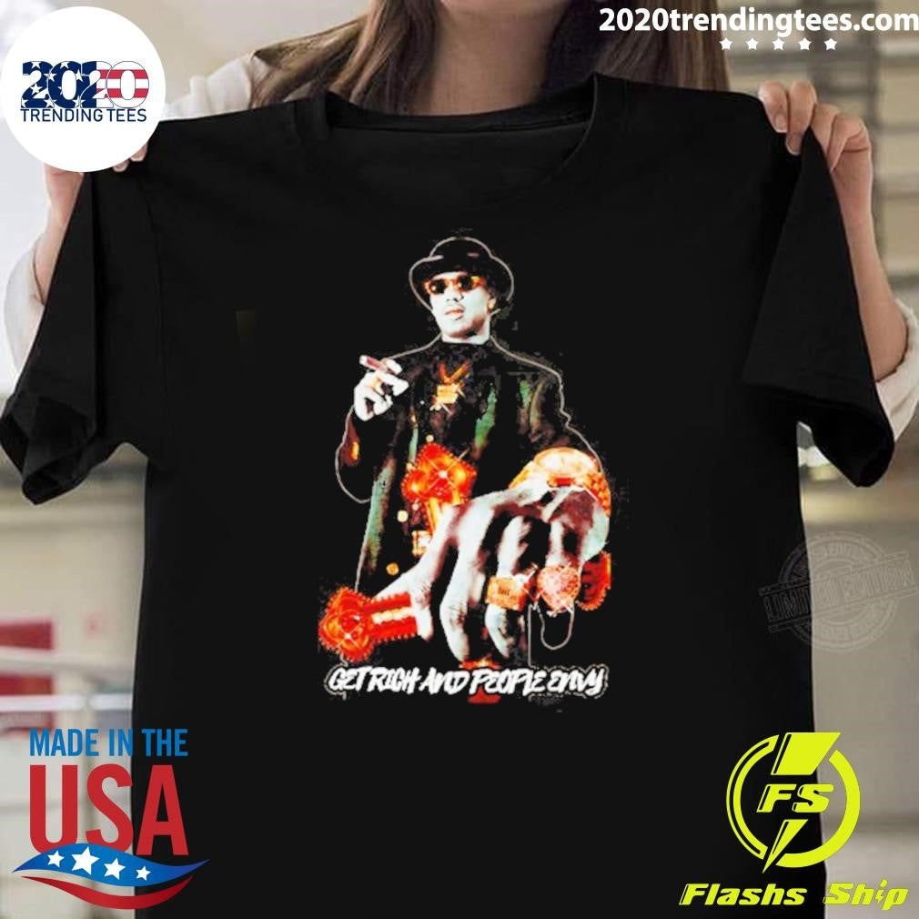 Master P Gold Get Rich And People Envy Shirt Unisex T-shirt, Sweatshirt, Hoodie, Long Sleeve Tee - T-Shirt, Sweatshirt, Hoodie