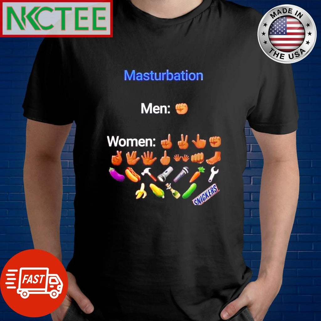 Masturbation Men vs Women shirt Unisex T-shirt, Sweatshirt, Hoodie, Long Sleeve Tee - T-Shirt, Sweatshirt, Hoodie