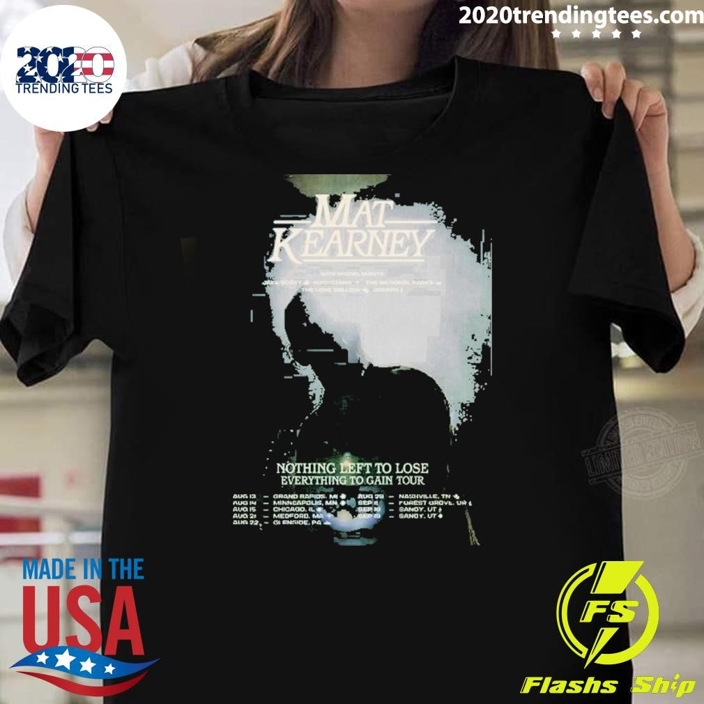 Mat Kearney Tour Aug Sep 2026 Poster Shirt Unisex T-shirt, Sweatshirt, Hoodie, Long Sleeve Tee - T-Shirt, Sweatshirt, Hoodie