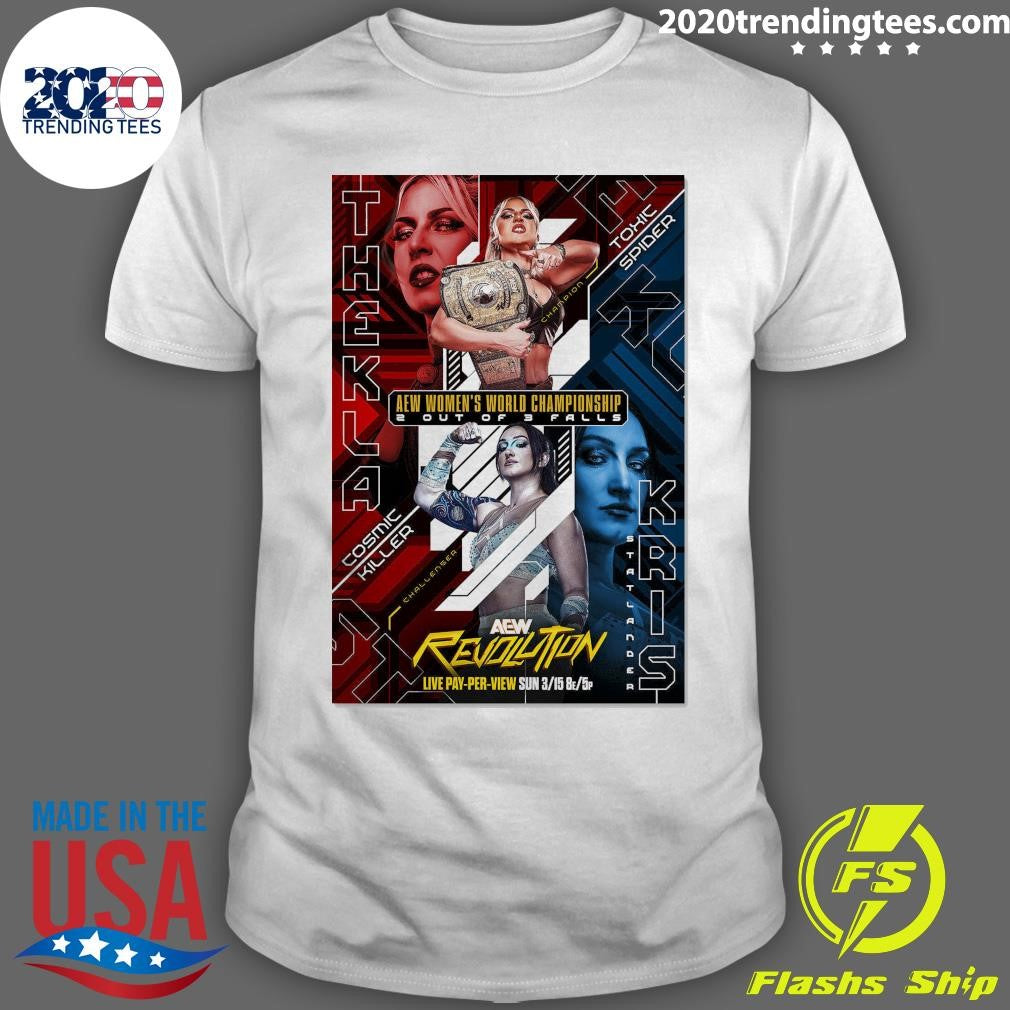 Matchup Monday Thekla vs Kris Statlander AEW Revolution 2026 VARIANT Art Shirt Unisex T-shirt, Sweatshirt, Hoodie, Long Sleeve Tee - T-Shirt, Sweatshirt, Hoodie