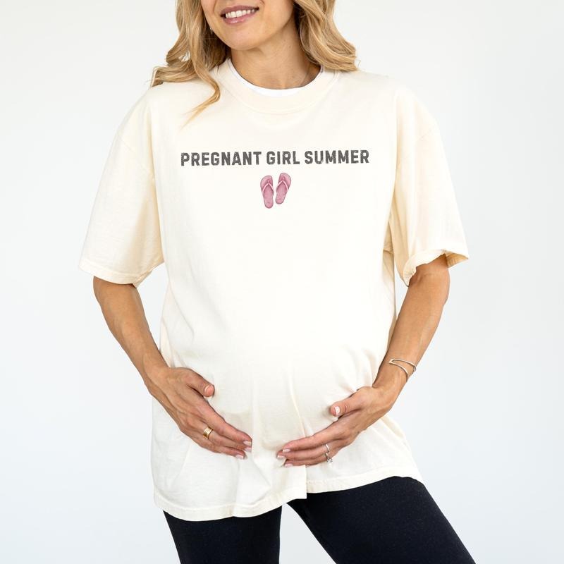 Maternity Tops Pregnant Girl Summer Maternity Gender Reveal Shirt Pregnancy Announcement Top Pregnancy Shirt Beach T T-Shirts, Hoodie, Sweatshirt - T-Shirt, Sweatshirt, Hoodie