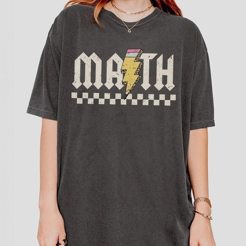 Math Teacher Shirt Retro Math Teacher Shirts High School Math Teacher Back School Teacher Appreciation Math Teacher Math Teacher Top T-Shirts, Hoodie, Sweatshirt - T-Shirt, Sweatshirt, Hoodie