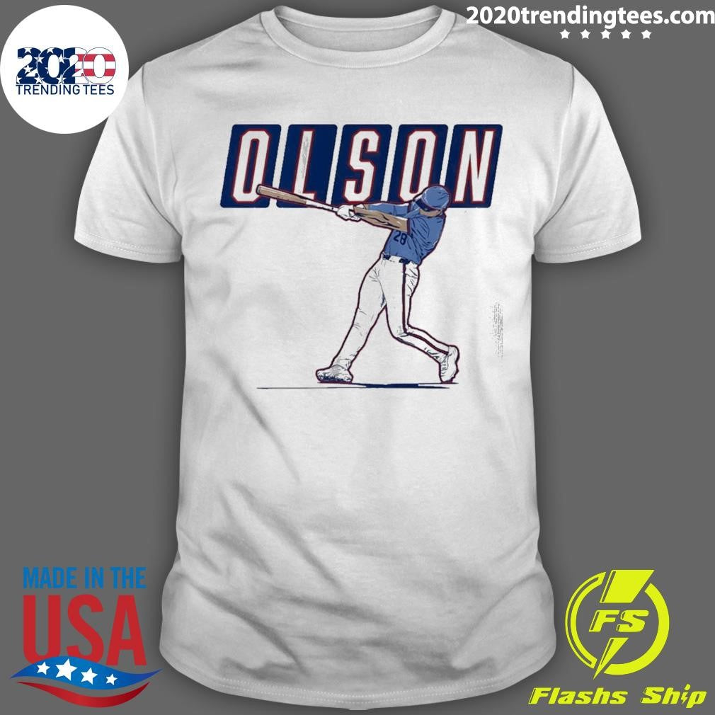 Matt Olson ATLANTA Slugger Swing Shirt Unisex T-shirt, Sweatshirt, Hoodie, Long Sleeve Tee - T-Shirt, Sweatshirt, Hoodie