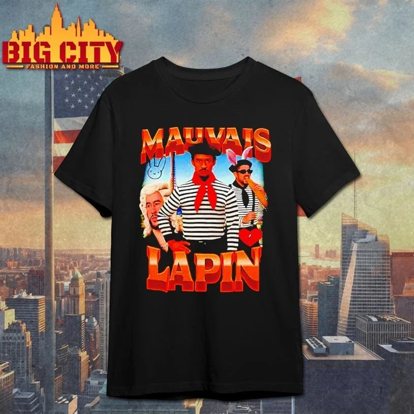 Mauvais Lapin Bad Bunny Graphic shirt Unisex T-shirt, Sweatshirt, Hoodie, Long Sleeve Tee - T-Shirt, Sweatshirt, Hoodie
