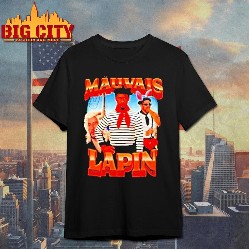 Mauvais Lapin Character Shirt Unisex T-shirt, Sweatshirt, Hoodie, Long Sleeve Tee - T-Shirt, Sweatshirt, Hoodie