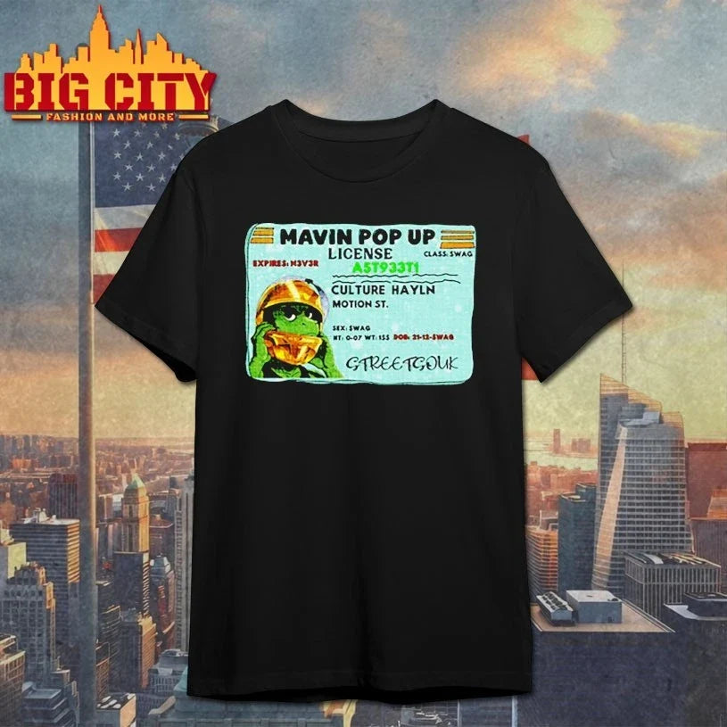Mavin Pop Up License Graphic shirt Unisex T-shirt, Sweatshirt, Hoodie, Long Sleeve Tee - T-Shirt, Sweatshirt, Hoodie