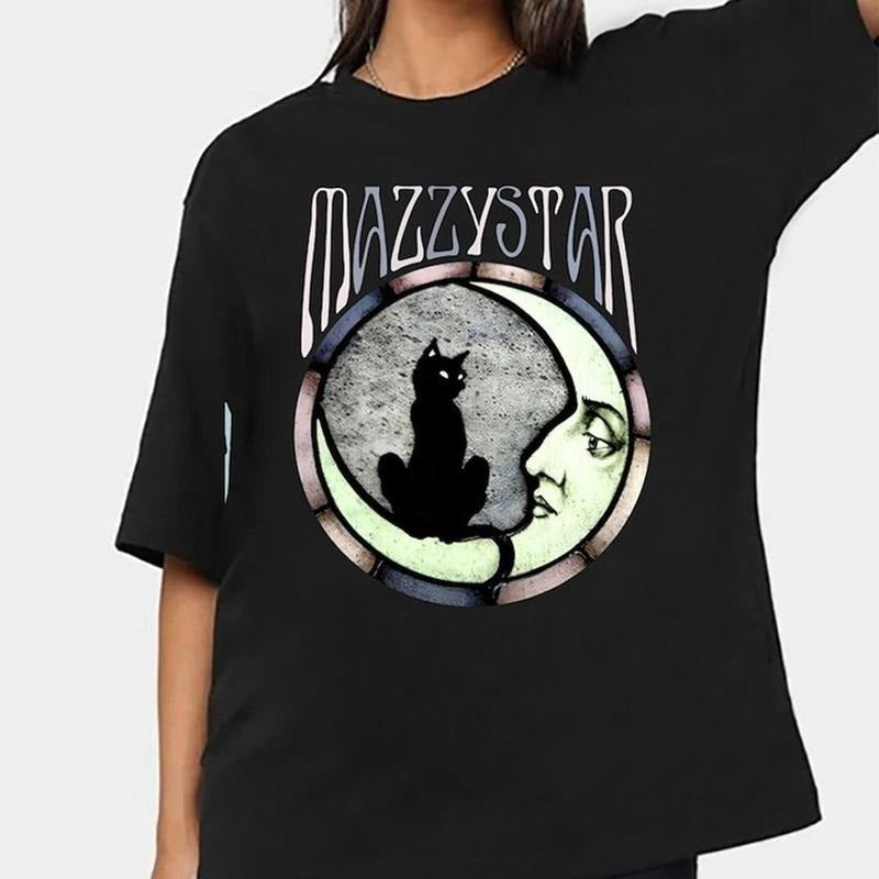 Mazzy Star Moon Cat 90s Alt Rock Hope Sandoval Band T-Shirts, Hoodie, Sweatshirt - T-Shirt, Sweatshirt, Hoodie