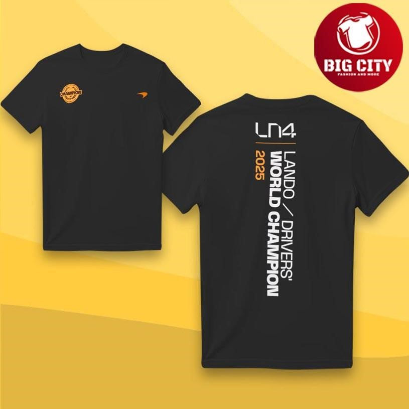 McLaren Lando Norris Championship Winners Two Sided Shirt Unisex T-shirt, Sweatshirt, Hoodie, Long Sleeve Tee - T-Shirt, Sweatshirt, Hoodie