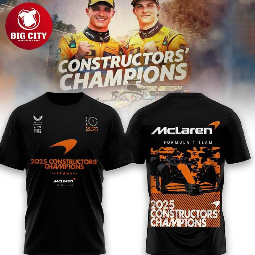 McLaren Norris World Champion 2025 Two Sided Shirt Unisex T-shirt, Sweatshirt, Hoodie, Long Sleeve Tee - T-Shirt, Sweatshirt, Hoodie