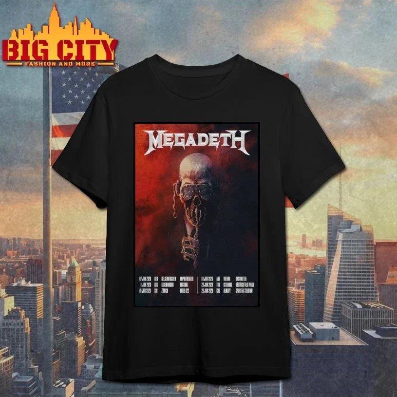 Megadeth Jun 2026 Tour Poster shirt Unisex T-shirt, Sweatshirt, Hoodie, Long Sleeve Tee - T-Shirt, Sweatshirt, Hoodie