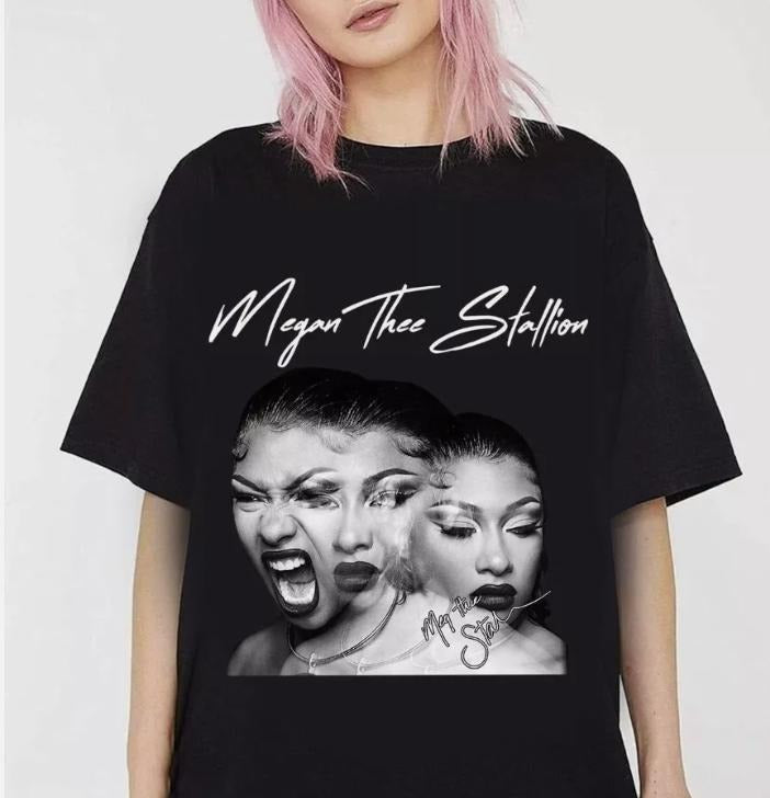 Megan Thee Stallion Vintage Shirt Megan Thee Stallion 90S Rapper Shirt T-Shirts, Hoodie, Sweatshirt - T-Shirt, Sweatshirt, Hoodie