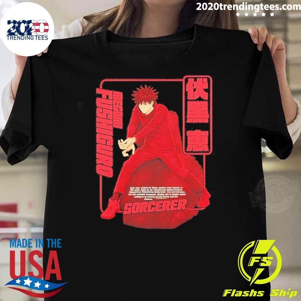 Megumi Fushiguro Sorcerer Shirt Unisex T-shirt, Sweatshirt, Hoodie, Long Sleeve Tee - T-Shirt, Sweatshirt, Hoodie