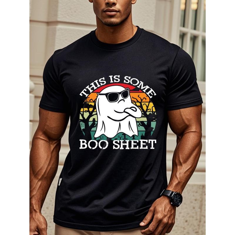 Vintage Inspired Cotton Crew Neck Short Sleeve Regular Fit 100% Cotton Medium Stretch Geometric Ghost Daily & Casual Knit Fabric Made USA T-Shirts, Hoodie, Sweatshirt - T-Shirt, Sweatshirt, Hoodie