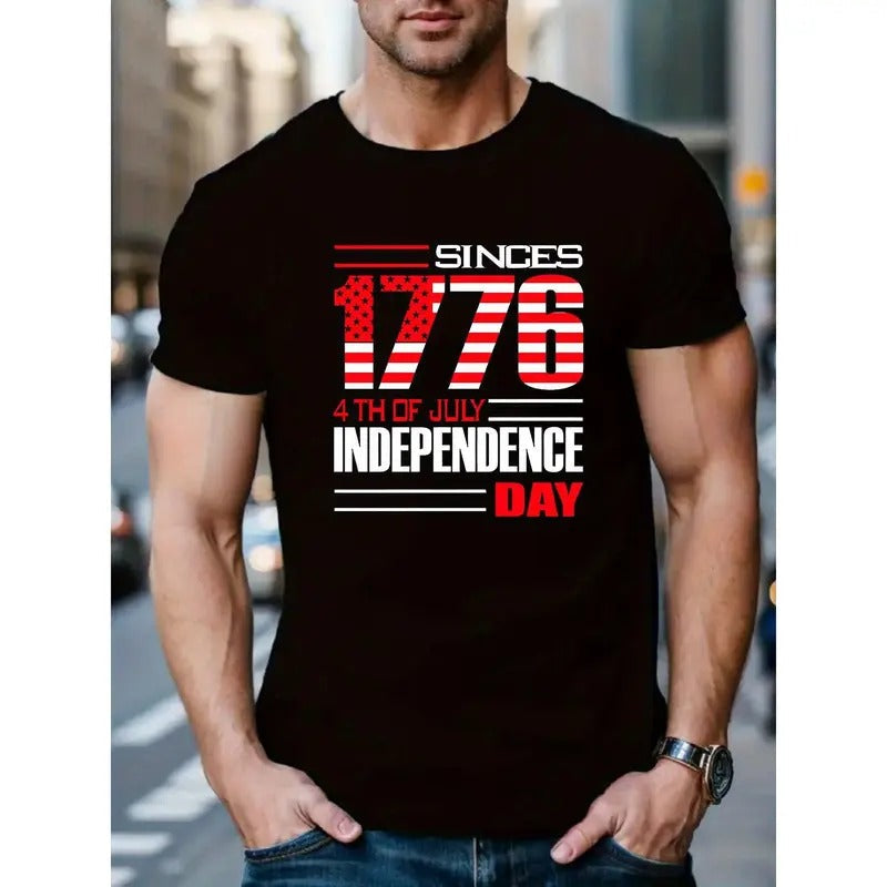 Casual Athletic Breathable Polyester Crew Neck Letter Print Machine Washable Summer & Outdoor Activities MADE USA T-Shirts, Hoodie, Sweatshirt - T-Shirt, Sweatshirt, Hoodie