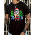 Casual Themed Print Santa Claus Sunglasses Tree Short Sleeve Made USA T-Shirts, Hoodie, Sweatshirt - T-Shirt, Sweatshirt, Hoodie