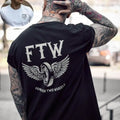 FTW FOREVER TWO WHEELS Angel Wings Print 2 Sided Shirt Shirt Naughty Clothes Shirt Naughty Clothes T-Shirts, Hoodie, Sweatshirt - T-Shirt, Sweatshirt, Hoodie