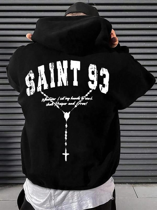 Letter Print Casual Regular Fit Long Sleeve Hooded Fall & Winter Top Daily T-Shirts, Hoodie, Sweatshirt - T-Shirt, Sweatshirt, Hoodie