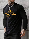 Letter Print Round Neck Regular Fit Casual Long Sleeve Crew Neck Spring Comfort Colors Menswear T-Shirts, Hoodie, Sweatshirt - T-Shirt, Sweatshirt, Hoodie