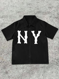 Letter Print Short Sleeve Shirt Regular Fit Casual Comfy Top Summer Clothes Daily Pajamas T-Shirts, Hoodie, Sweatshirt - T-Shirt, Sweatshirt, Hoodie