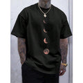 Moon Pattern Round Neck Short Sleeve Made USA T-Shirts, Hoodie, Sweatshirt - T-Shirt, Sweatshirt, Hoodie