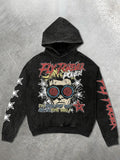 Regular Fit Cartoon & Letter Print Casual Street Long Sleeve Hooded Daily Outdoor Clothes All Seasons T-Shirts, Hoodie, Sweatshirt - T-Shirt, Sweatshirt, Hoodie