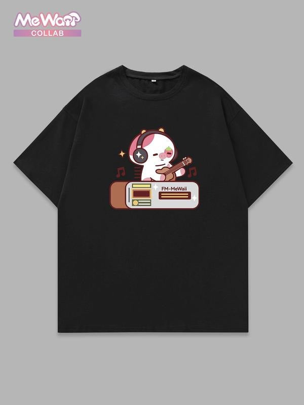 Regular Fit Cartoon Highland Cow Print Short Sleeve Casual Round Neck Daily Top Summer Tropical T-Shirts, Hoodie, Sweatshirt - T-Shirt, Sweatshirt, Hoodie