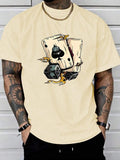 Regular Fit Dice Print Round Neck Casual Short Sleeve Crew Neck Daily Top All Seasons Tropical T-Shirts, Hoodie, Sweatshirt - T-Shirt, Sweatshirt, Hoodie