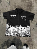 Skull Print Short Sleeve Shirt Casual Regular Fit Comfy Top Daily Clothes All Seasons T-Shirts, Hoodie, Sweatshirt - T-Shirt, Sweatshirt, Hoodie