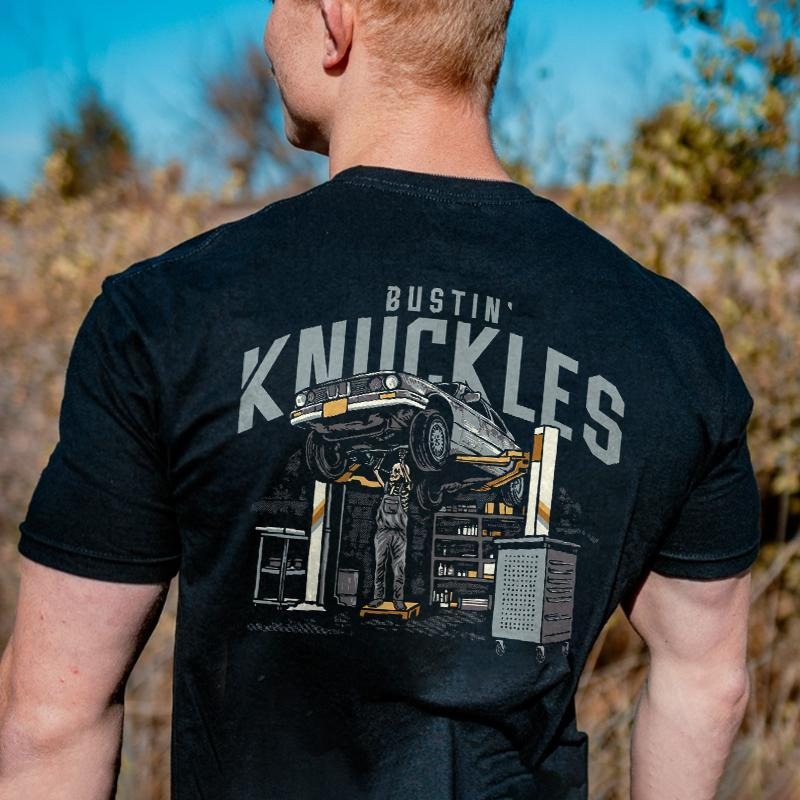 Bustin' Knuckles Printed Man Character T-Shirts, Hoodie, Sweatshirt - T-Shirt, Sweatshirt, Hoodie