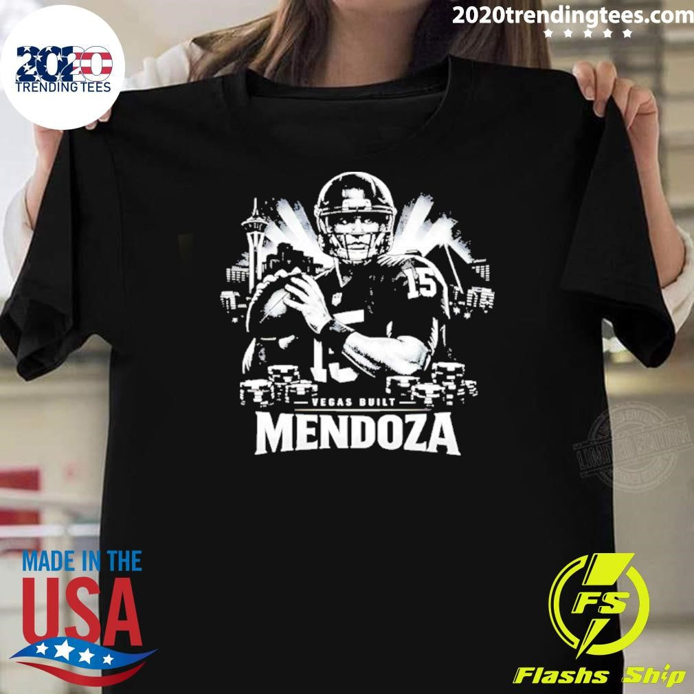 Mendoza Vegas Built City Skyline Fernando Mendoza Shirt Unisex T-shirt, Sweatshirt, Hoodie, Long Sleeve Tee - T-Shirt, Sweatshirt, Hoodie
