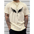 Bold Wings Print Lightweight & Breathable Casual Short Sleeve Crew Neck Perfect Summer Outdoor AdventuresMade USA T-Shirts, Hoodie, Sweatshirt - T-Shirt, Sweatshirt, Hoodie
