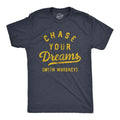 Chase Your Dreams Whiskey Funny Sarcastic Liquor Drinking Joke Guys Funny Cool Vintage Navy T-Shirts, Hoodie, Sweatshirt - T-Shirt, Sweatshirt, Hoodie