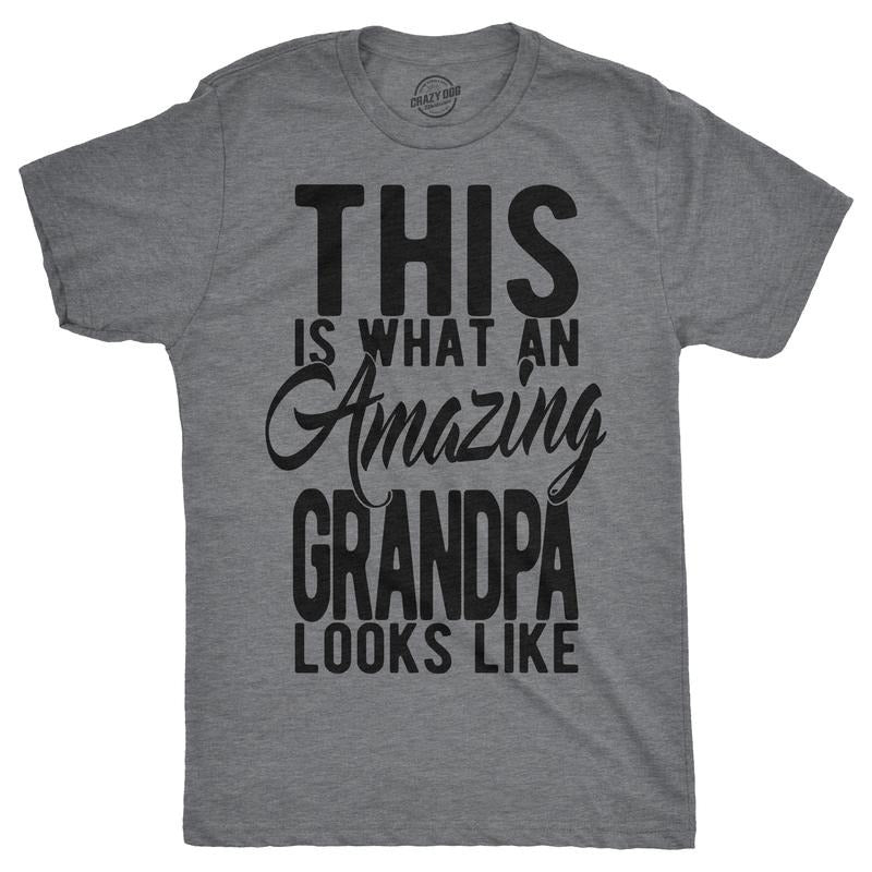 This Is What Amazing Grandpa Like Funny Family Guys Funny Cool Vintage Dark Grey T-Shirts, Hoodie, Sweatshirt - T-Shirt, Sweatshirt, Hoodie
