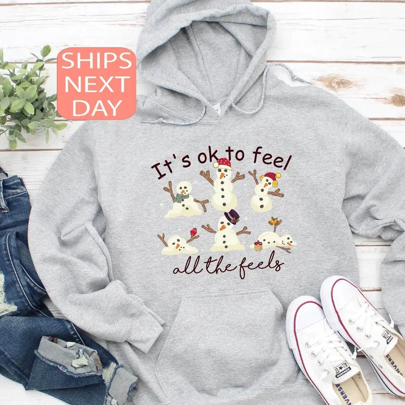 Mental Health 'S Ok Feel All Feels School Psychologist T-Shirts, Hoodie, Sweatshirt - T-Shirt, Sweatshirt, Hoodie