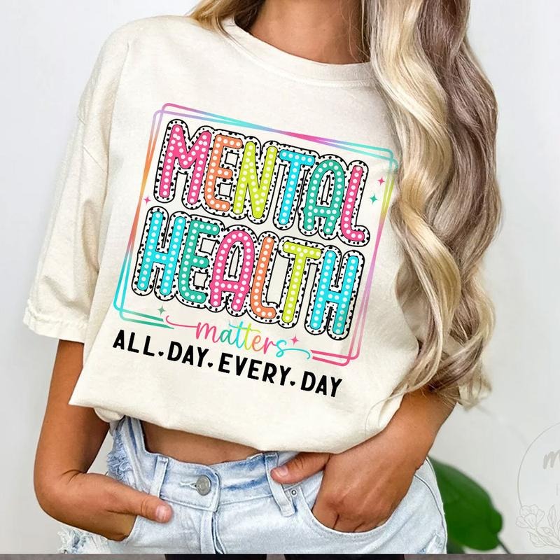 Mental Health Matters Dalmatian Dots Png Mental Health Png Bright Doodles Dots Awareness Png Positive Affirmation Self Love Be Kind Sleeve Womenswear Sleeve Womenswear T-Shirts, Hoodie, Sweatshirt - T-Shirt, Sweatshirt, Hoodie