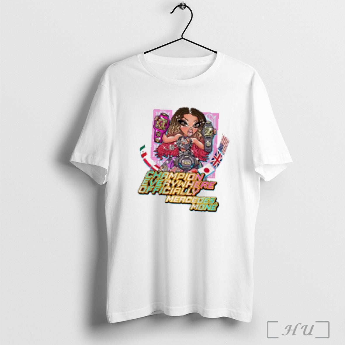 Mercedes Mone Champion Everywhere Cartoon T Shirt Unisex T-shirt, Sweatshirt, Hoodie, Long Sleeve Tee - T-Shirt, Sweatshirt, Hoodie