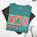 Merry & Bright Trio Comfort Colors 'NLB' T-Shirts, Hoodie, Sweatshirt - T-Shirt, Sweatshirt, Hoodie