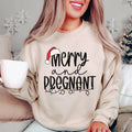 Merry Pregnant Pregnancy Announcement Baby Reveal Shirt Mom Be Winter Mama Shirt T-Shirts, Hoodie, Sweatshirt - T-Shirt, Sweatshirt, Hoodie