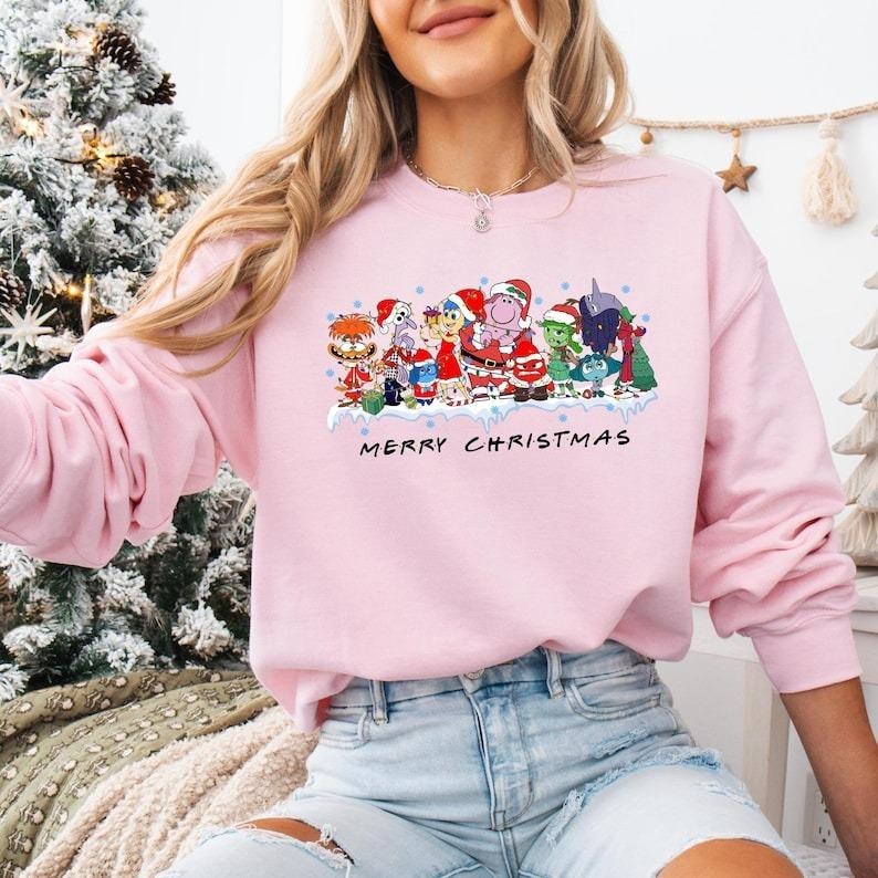 Merry Inside Out Inside Out Character Xmas Anger Anxiety Shirt Emotion T-Shirts, Hoodie, Sweatshirt - T-Shirt, Sweatshirt, Hoodie