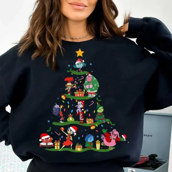 Merry Inside Out Xmas Tree Shirt Fabric T-Shirts, Hoodie, Sweatshirt - T-Shirt, Sweatshirt, Hoodie