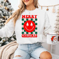 Merry Smiley Checkered T-Shirts, Hoodie, Sweatshirt - T-Shirt, Sweatshirt, Hoodie