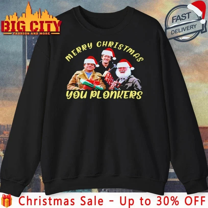 Merry Christmas You Plonkers Only Fools And Horses shirt Unisex T-shirt, Sweatshirt, Hoodie, Long Sleeve Tee - T-Shirt, Sweatshirt, Hoodie