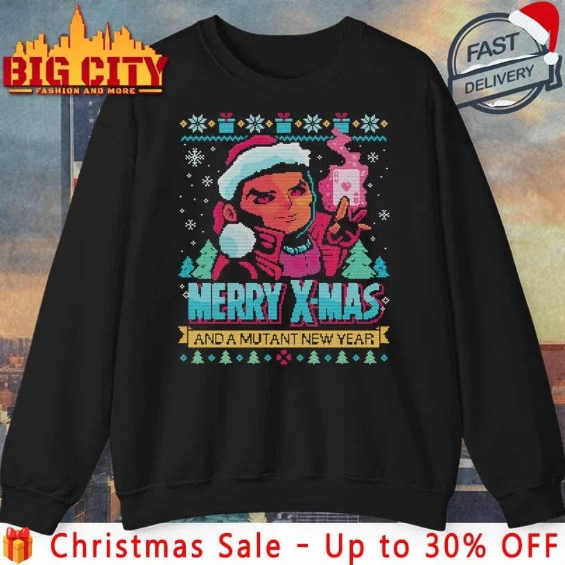 Merry Xmas and A Mutant new year ugly christmas 2025 shirt Unisex T-shirt, Sweatshirt, Hoodie, Long Sleeve Tee - T-Shirt, Sweatshirt, Hoodie