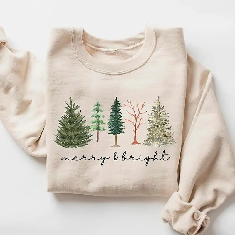 Merry Bright Vintage Shirt Family Merry Vintage Tree Shirt T-Shirts, Hoodie, Sweatshirt - T-Shirt, Sweatshirt, Hoodie