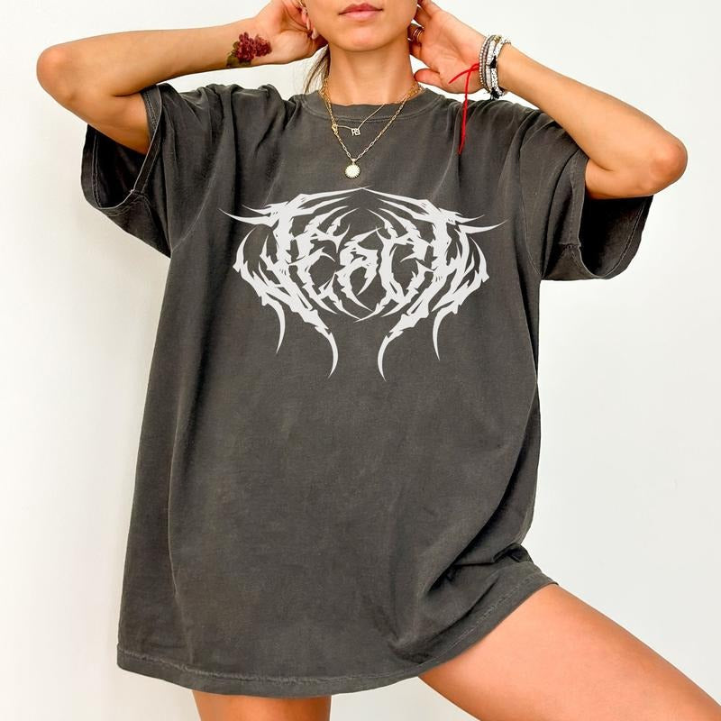 Metal Teach Comfort Colors PRINTED FONT Punk Rock Alternative Streetwear Back School Teacher Appreciation T-Shirts, Hoodie, Sweatshirt - T-Shirt, Sweatshirt, Hoodie